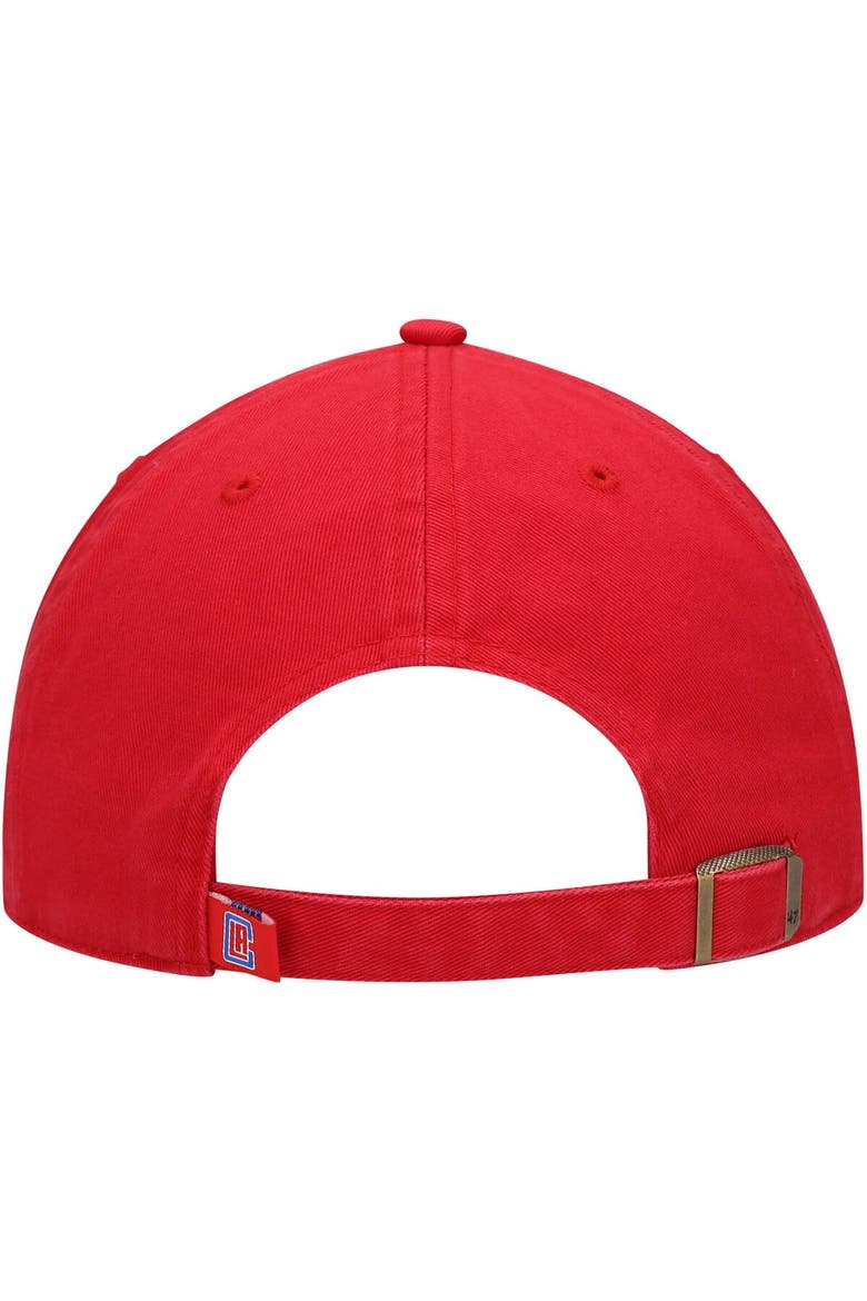 Men's '47 Red LA Clippers Team Clean Up Adjustable Hat, Alternate, color, Red