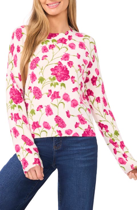 Floral Crewneck Sweater