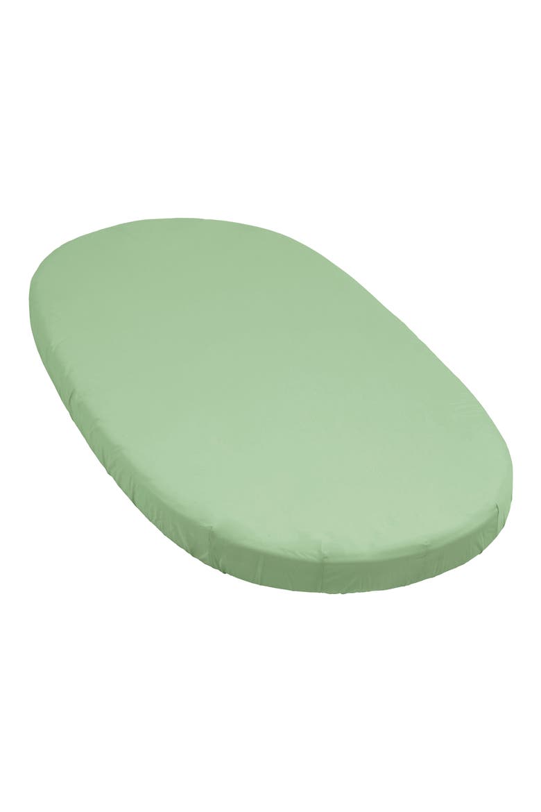 Sleepi Bed Fitted Sheet, Main, color, SAGE GREEN