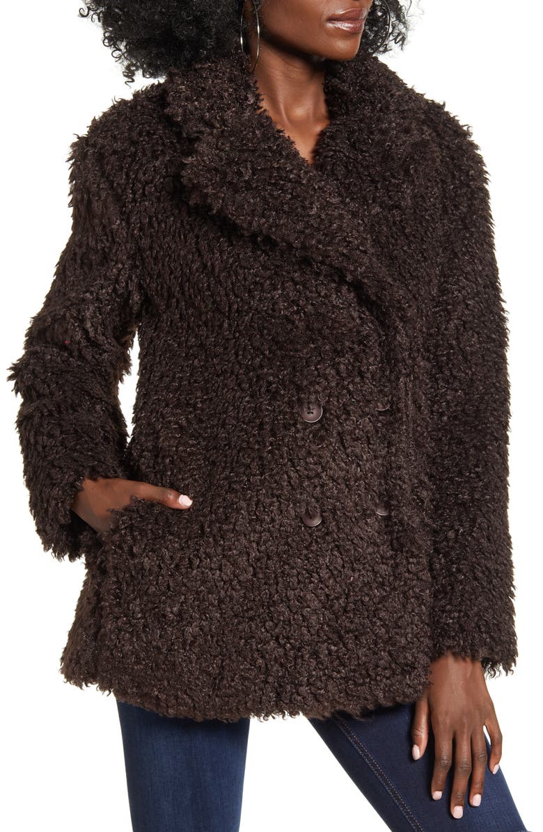 Mural Curly Teddy Jacket, Alternate, color,