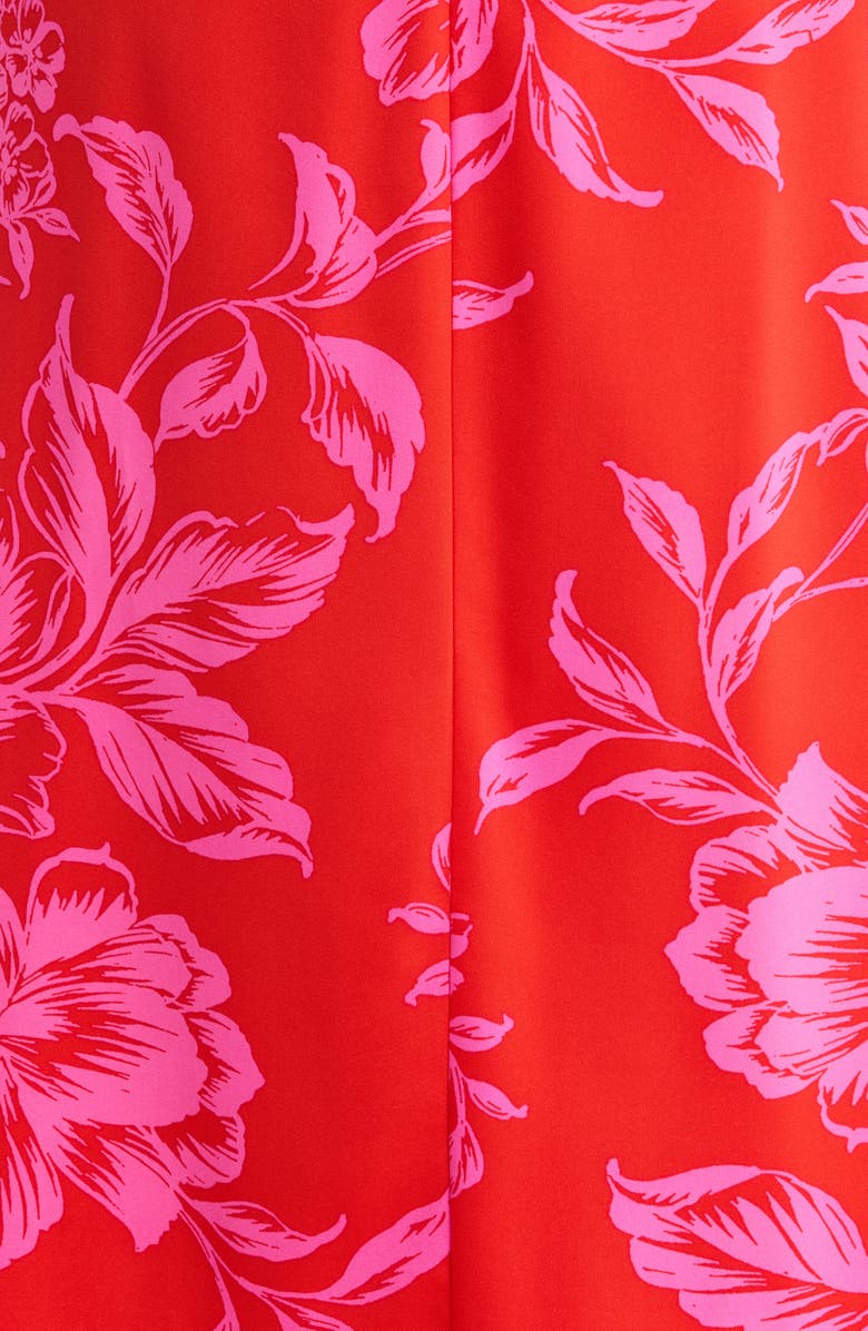 SUGARLIPS Darline Floral Bary Smocked Maxi Dress, Alternate, color, Red-Pink-Combo