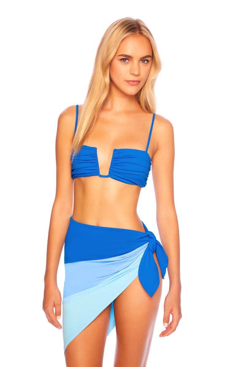 Susana Monaco Colorblock Cover-Up Sarong, Alternate, color, La Playa