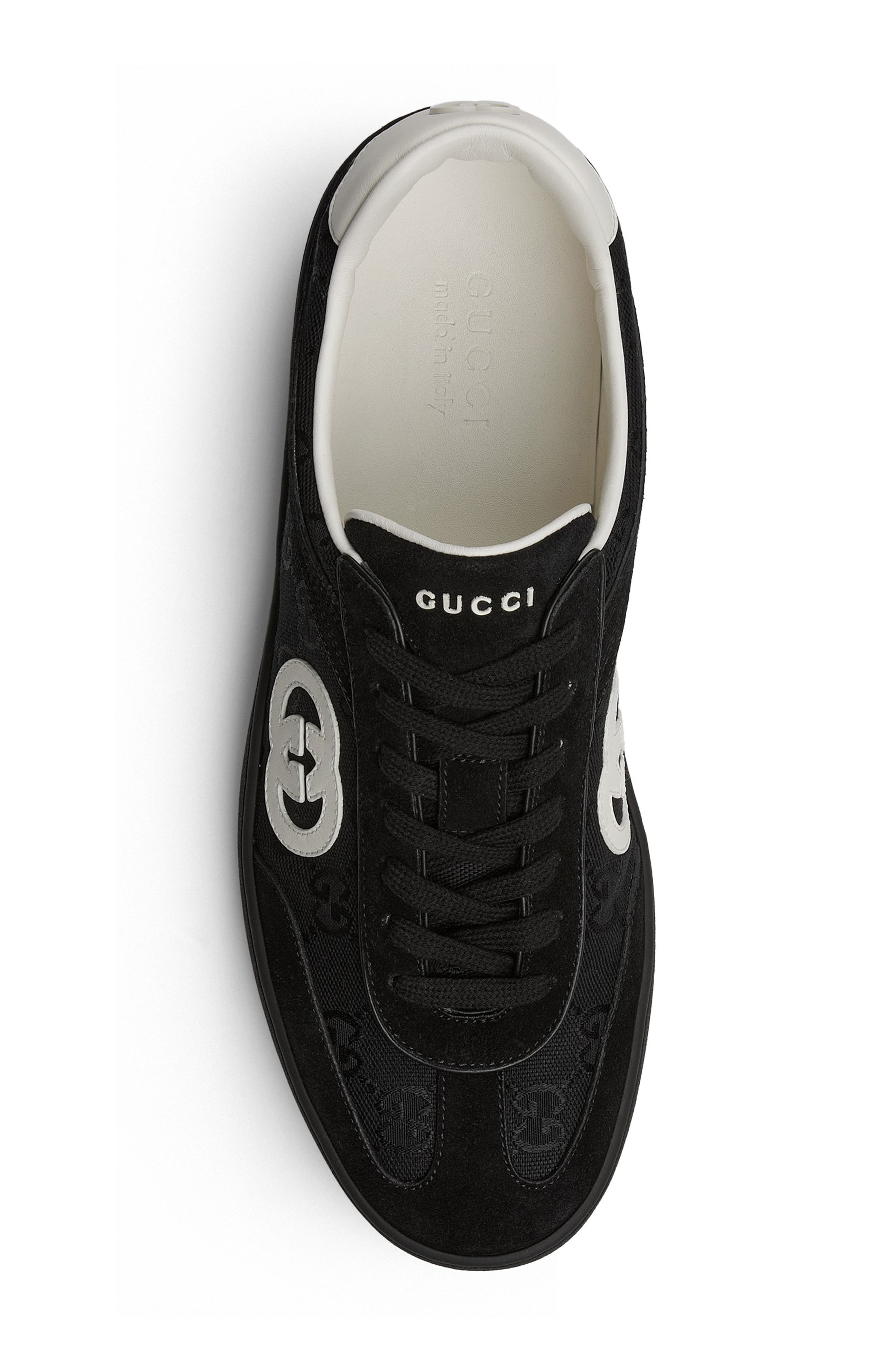 Gucci G74 Logo Sneaker, Alternate, color, Black
