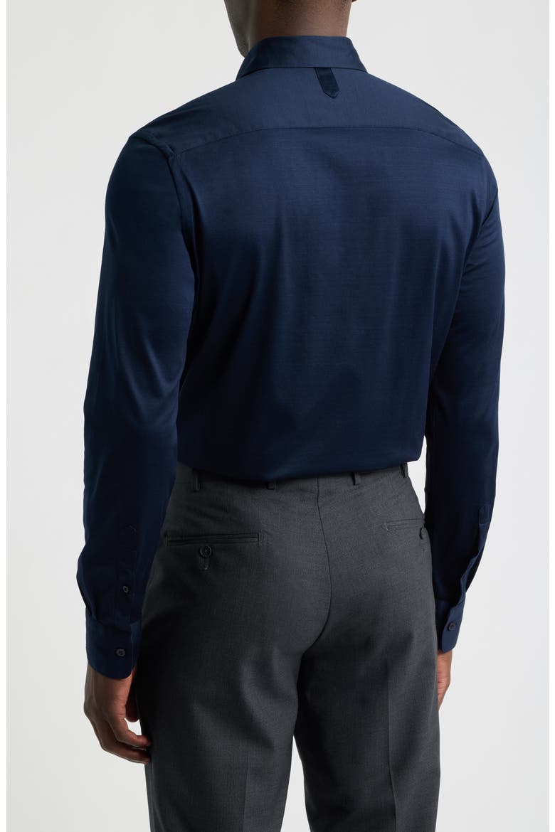 Regular Fit Cotton Jersey Shirt, Alternate, color, NAVY