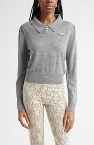 Sandy Liang Akira Merino Wool Sweater