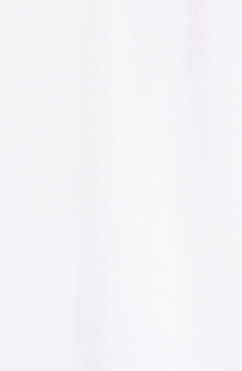 Sunspel Short Sleeve Cotton Piqué Button-Up Camp Shirt, Alternate, color, White