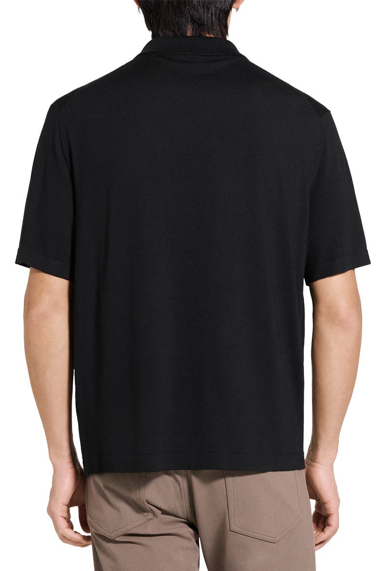Button-Down in Regal Wool Button-Up Shirt, Alternate, color, BLACK - 001