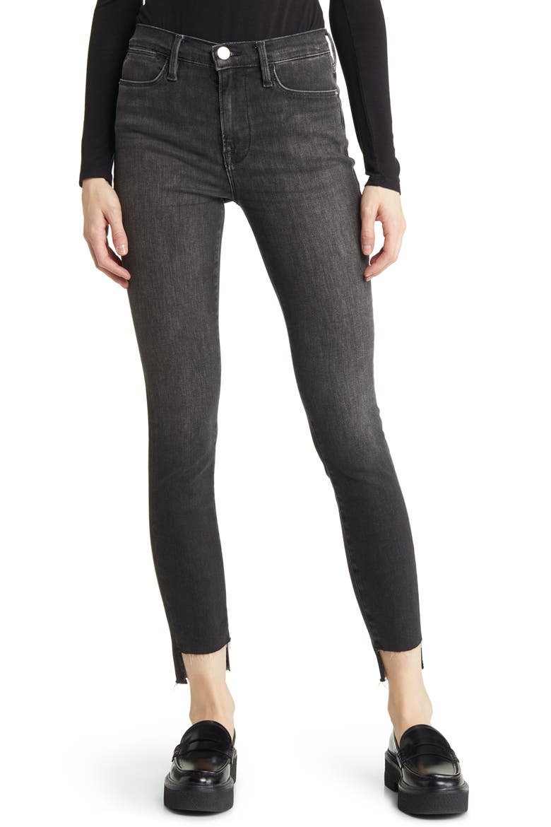 Le High Step Hem Ankle Skinny Jeans, Main, color, TINSLEY