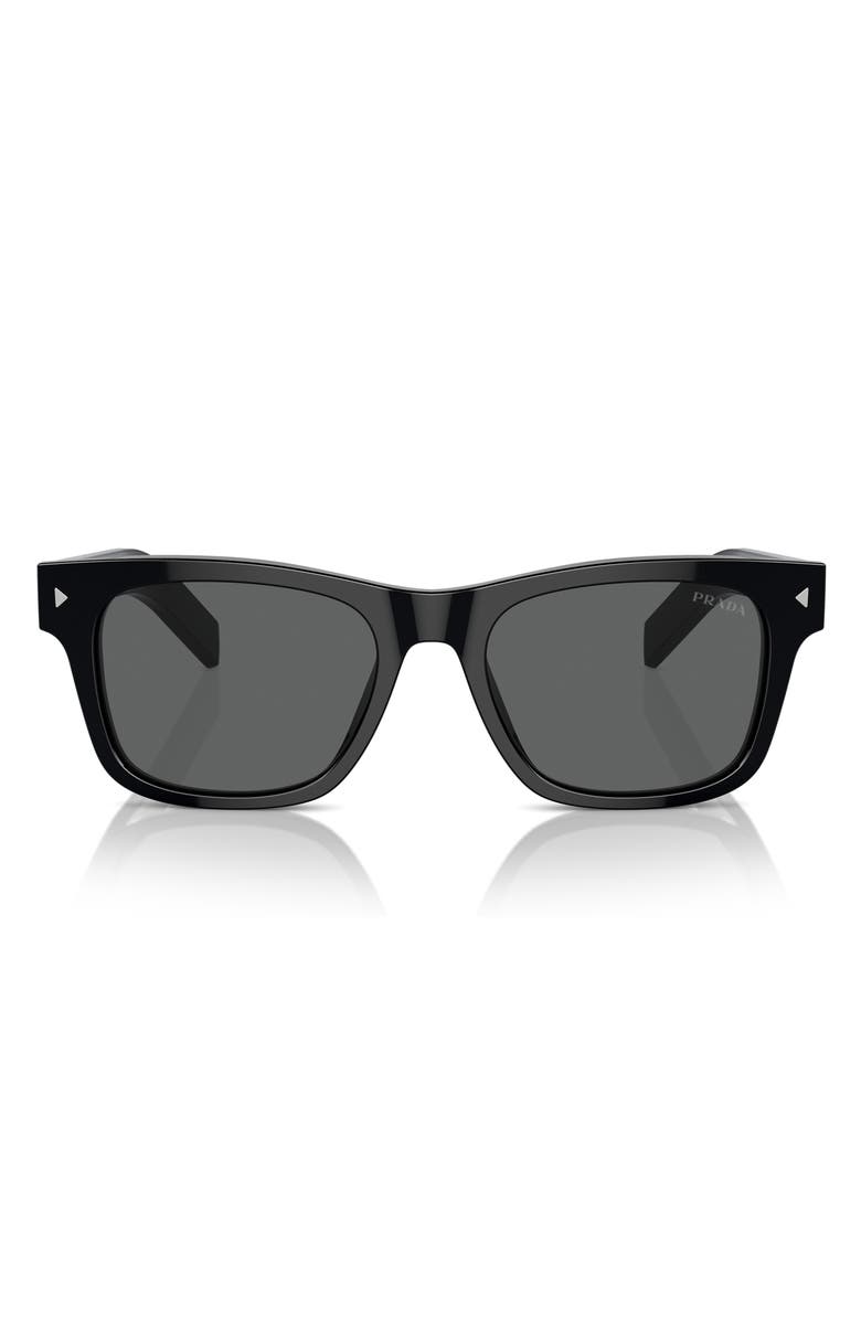 Prada 55mm Rectangular Sunglasses, Alternate, color, 