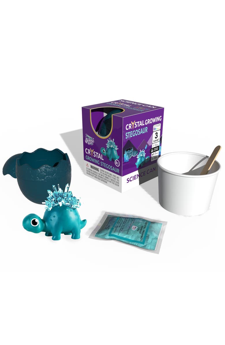 Science Can Crystal Dinosaur Growing Kit Stegosaur 8+, Alternate, color, Multicolored