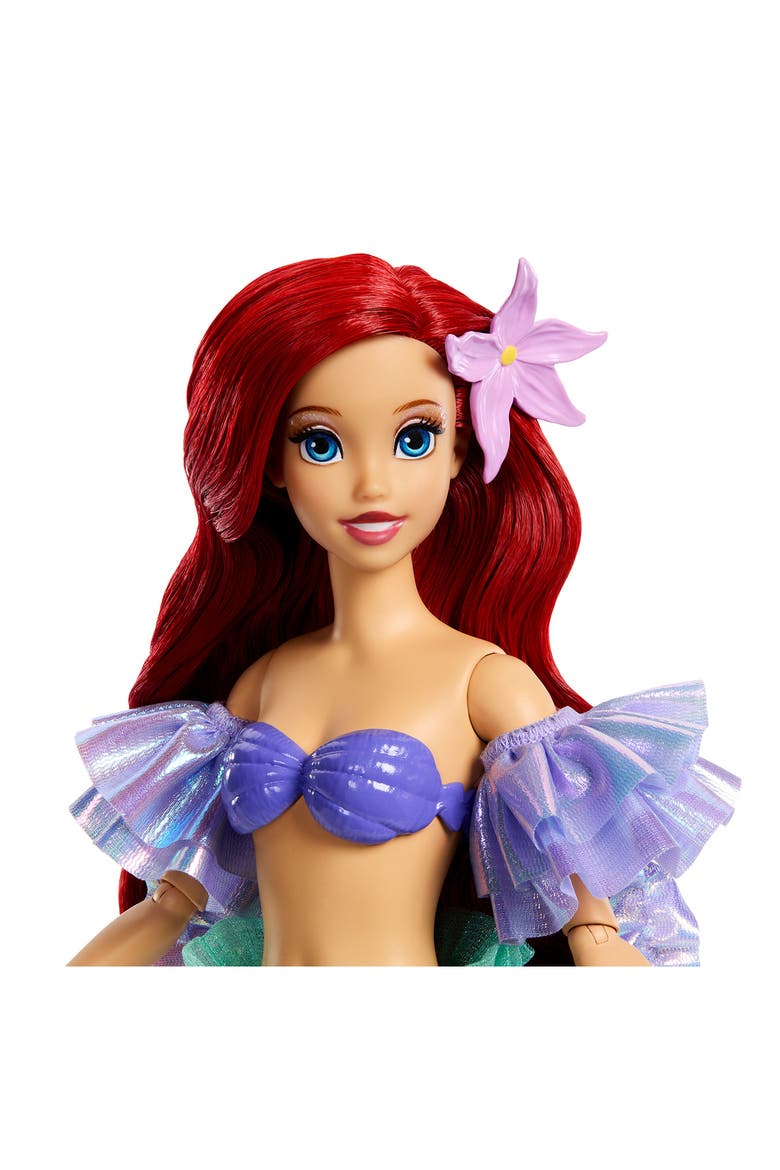 Sparkling Princess Series Mermaid Ariel Fashion Doll with Removable Tail & Sleeves, Alternate, color, ARIEL