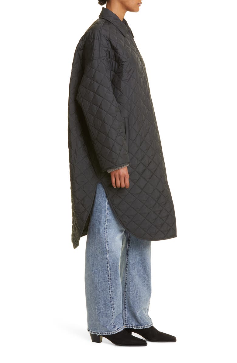 TOTEME Water Repellent Quilted Cocoon Coat, Alternate, color,
