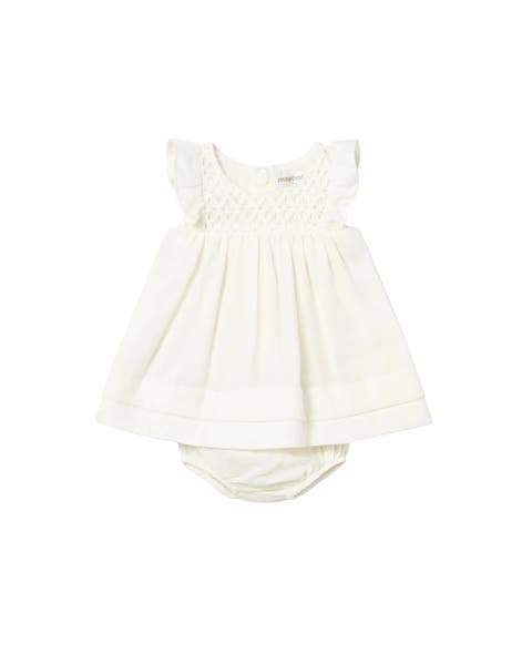 Textured Dress with Nappy Cover