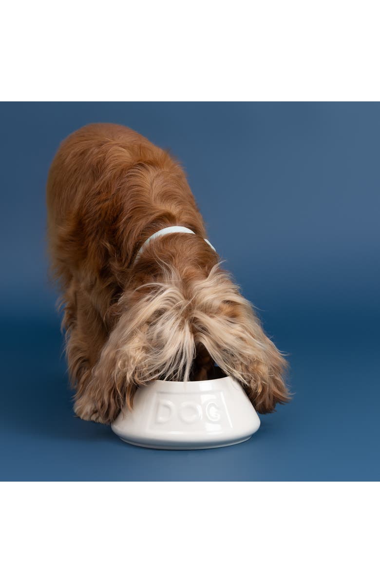 MASON CASH Non Tip Dog Bowl, Cream, 8.3 Inches, 54oz, Alternate, color, Off-White