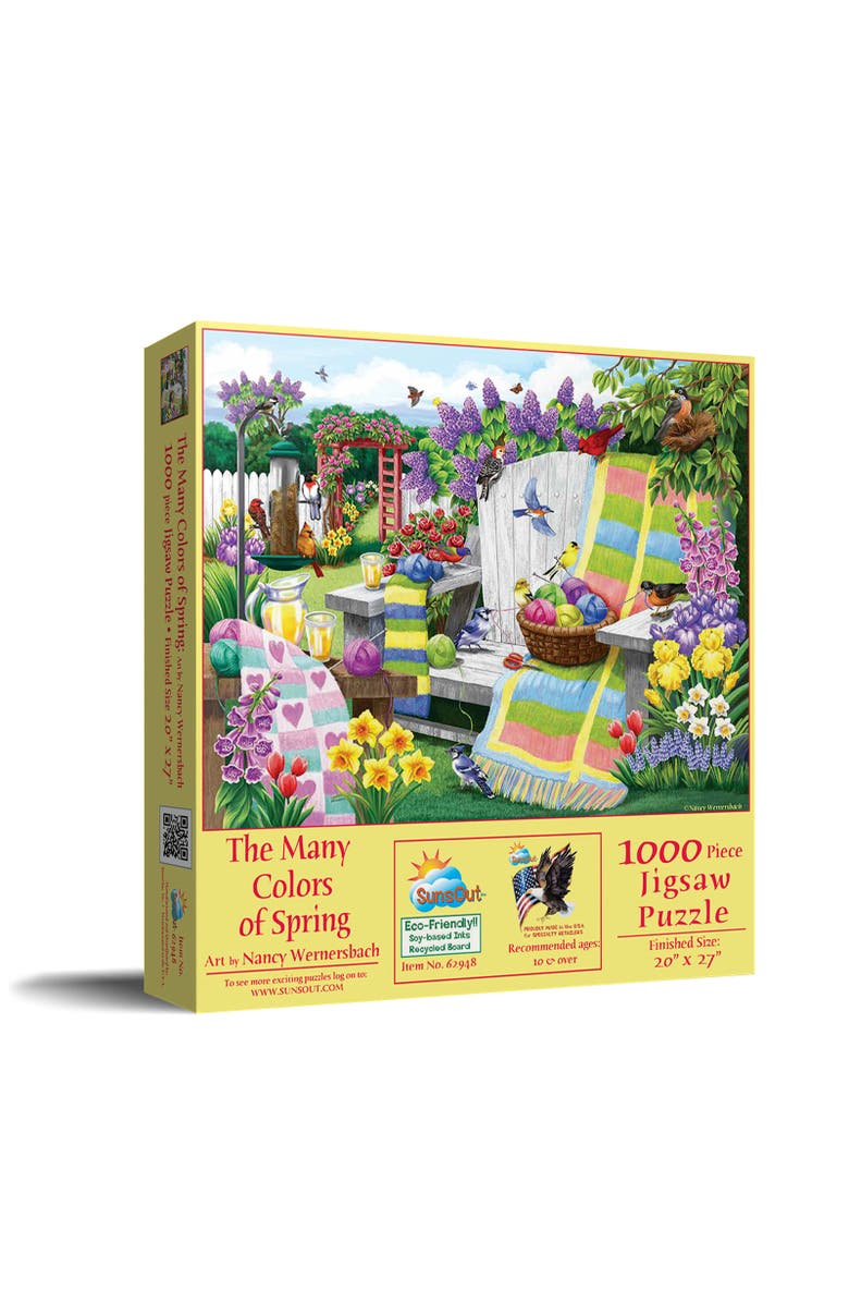 Sunsout The Many Colors of Spring 1000 piece Jigsaw Puzzle for Adults, Main, color, Multicolor
