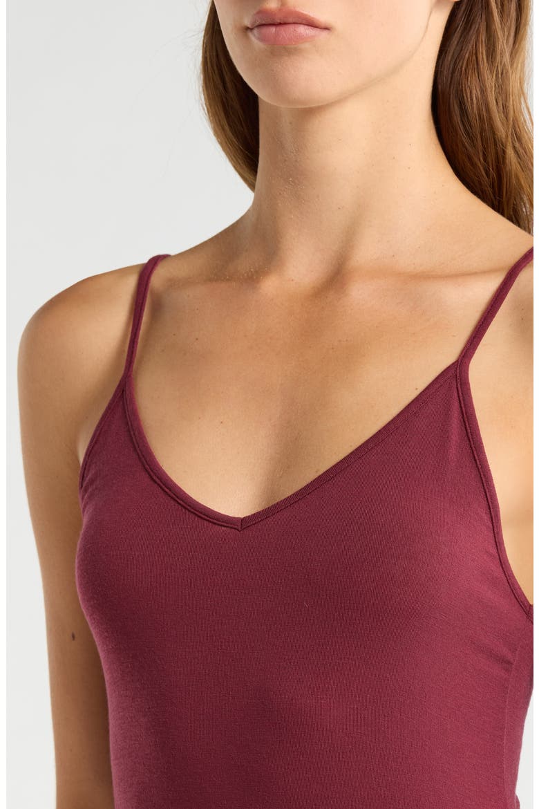 Luxe Delicate Layering Camisole, Alternate, color, BURGUNDY TANNIN