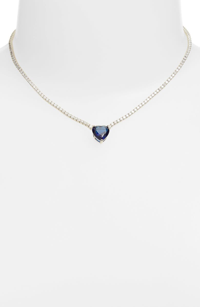 SHYMI Fancy Heart Tennis Necklace, Alternate, color,
