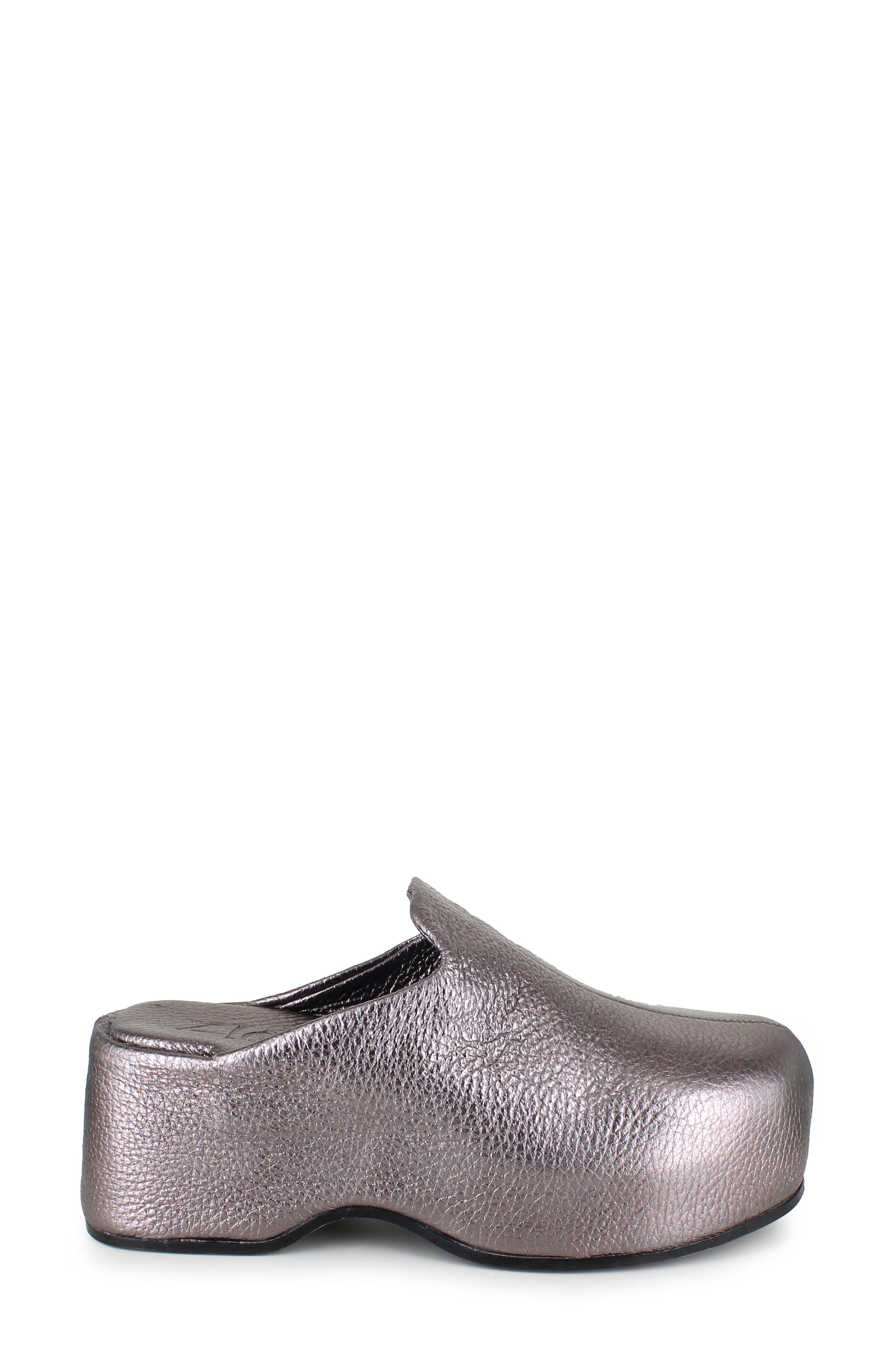 ZIGI Kristen Platform Clog, Alternate, color, Pewter Leather