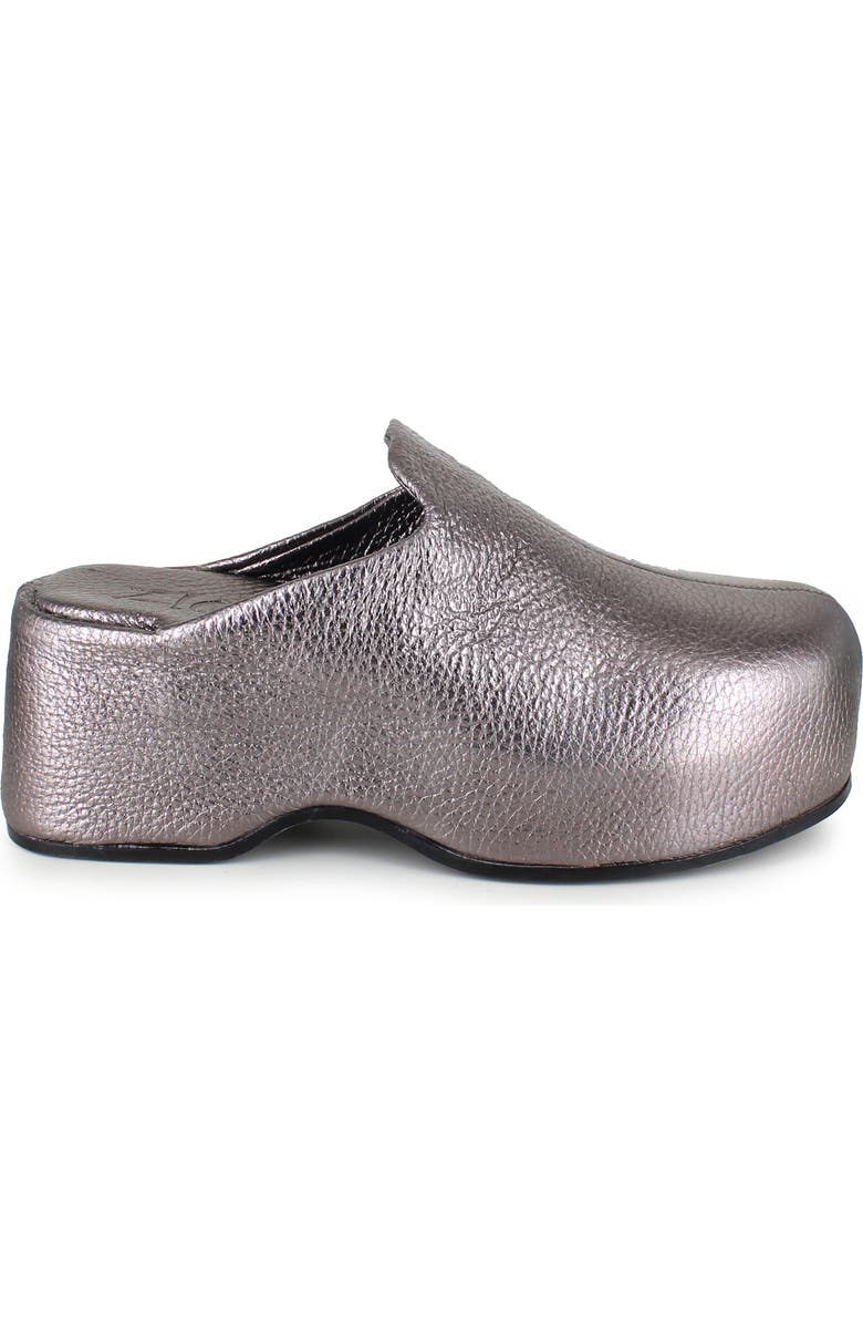 ZIGI Kristen Platform Clog, Alternate, color, Pewter Leather