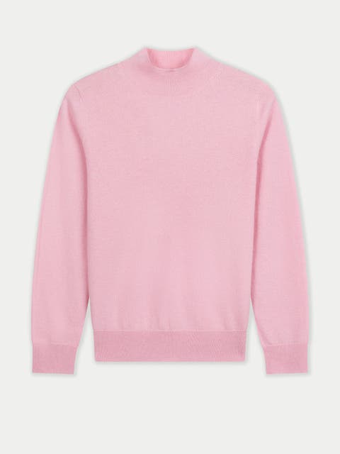 Timeless Cashmere Mock Neck Sweater