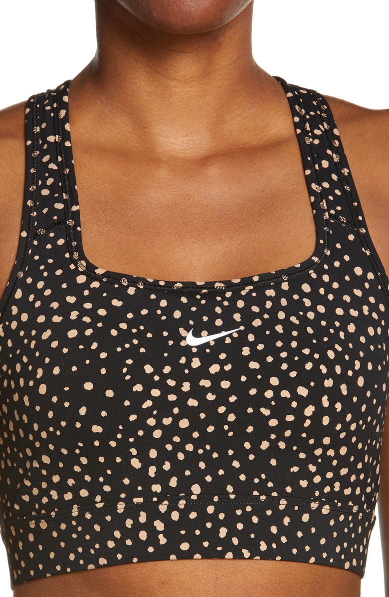 Nike Polka Dot Open Back Sports Bra, Alternate, color, 