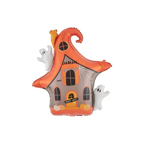 Trick or Treat Street Halloween Haunted House Mylar Balloon