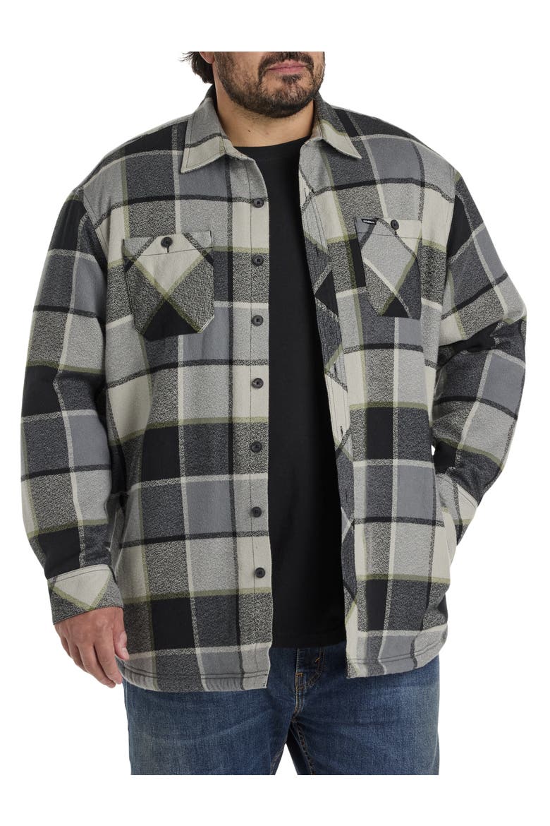 Big & Tall Redmond High Pile Shirt Jacket, Main, color, BLACK