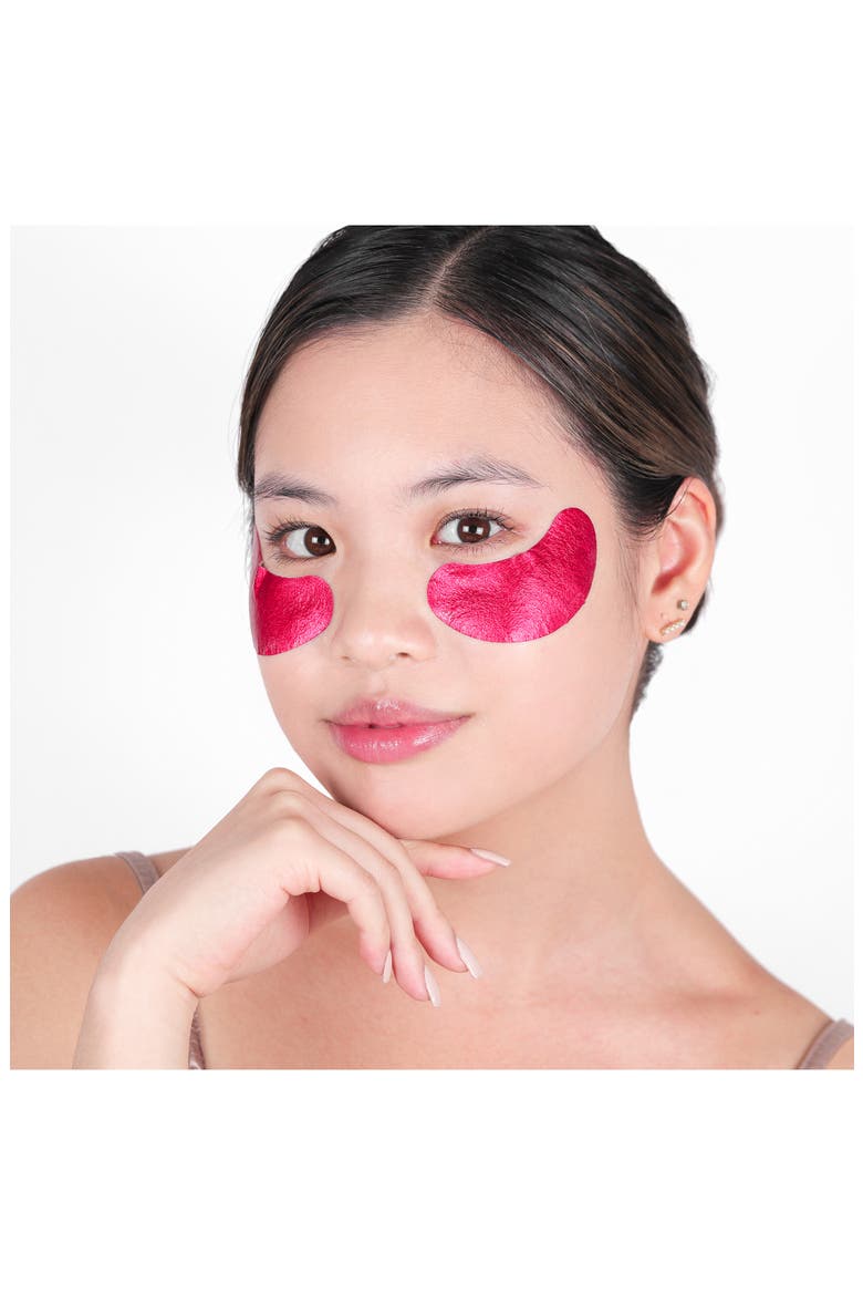 Baggage Claim Eye Masks (Limited Edition), Alternate, color, FESTIVE FUCHSIA