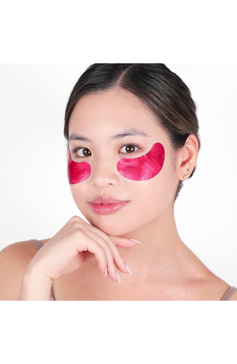 Wander Beauty Baggage Claim Eye Masks, Alternate, color, Festive Fuchsia