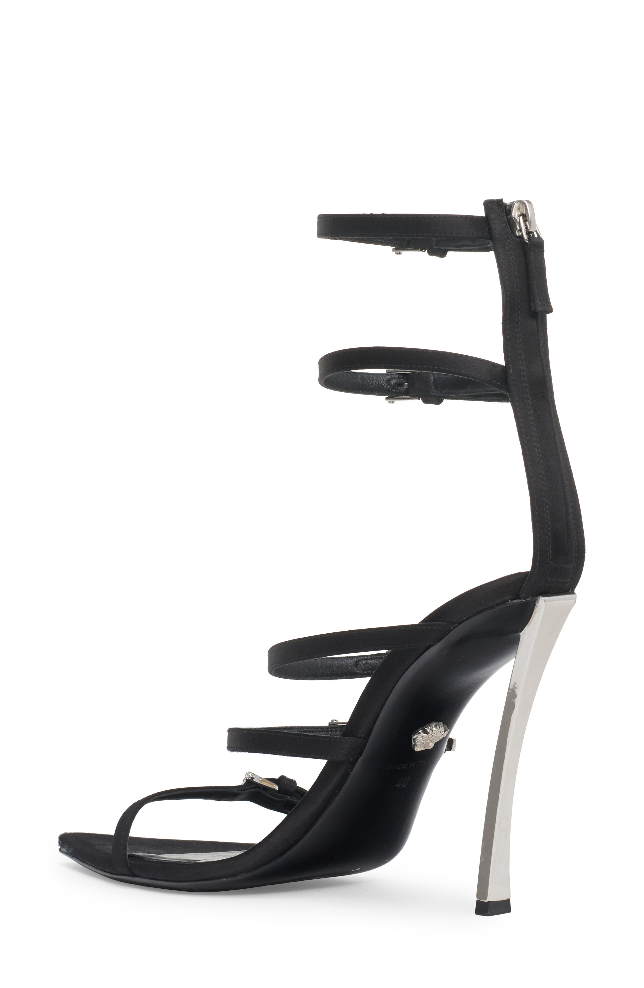 Versace Point Strap Sandal, Alternate, color, 
