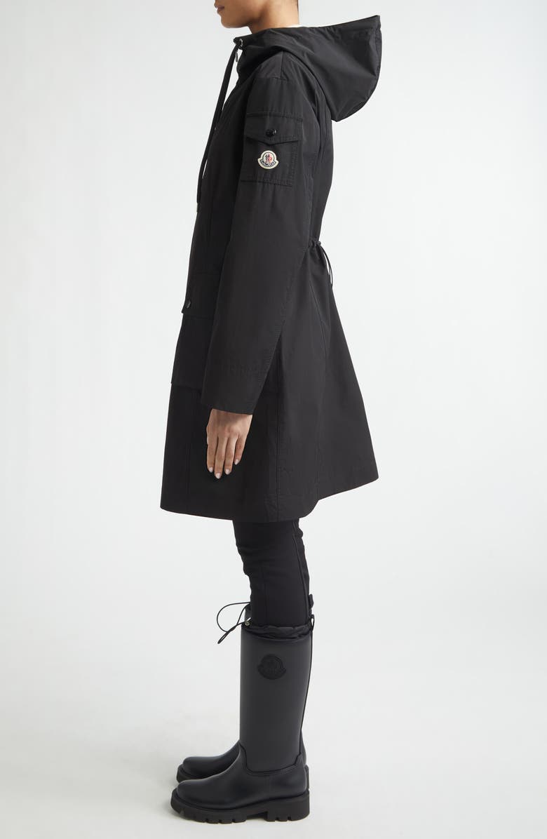 Moncler Laerte Long Parka, Alternate, color, Black
