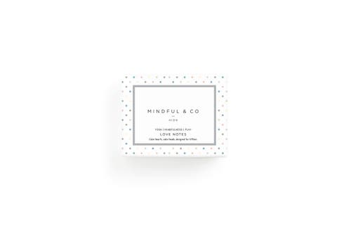 Mindful & Co Kids Love Notes in White With Prints  product