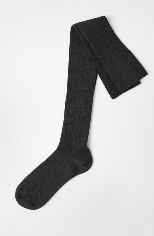 Brunello Cucinelli Cashmere Knit Socks In Lignite Grey