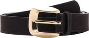 MANGO Suede Leather Belt