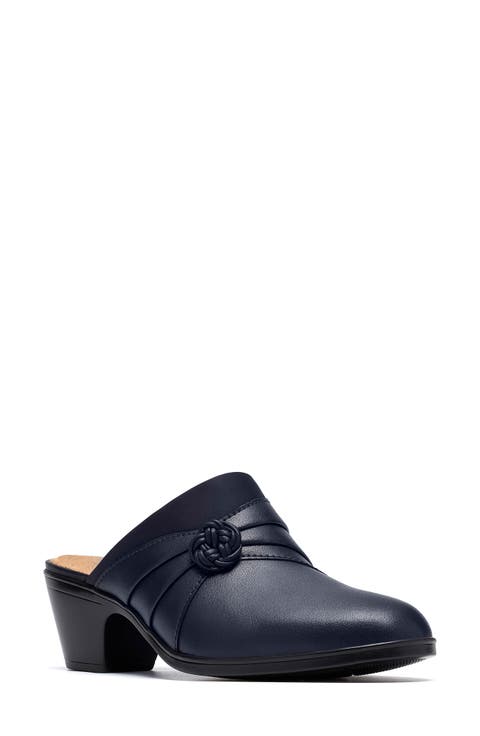 Emily 2 Eliza Leather Heeled Mule