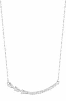 Adornia Pear Bar Pendant Necklace