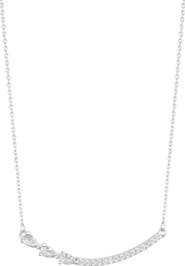 Adornia Pear Bar Pendant Necklace