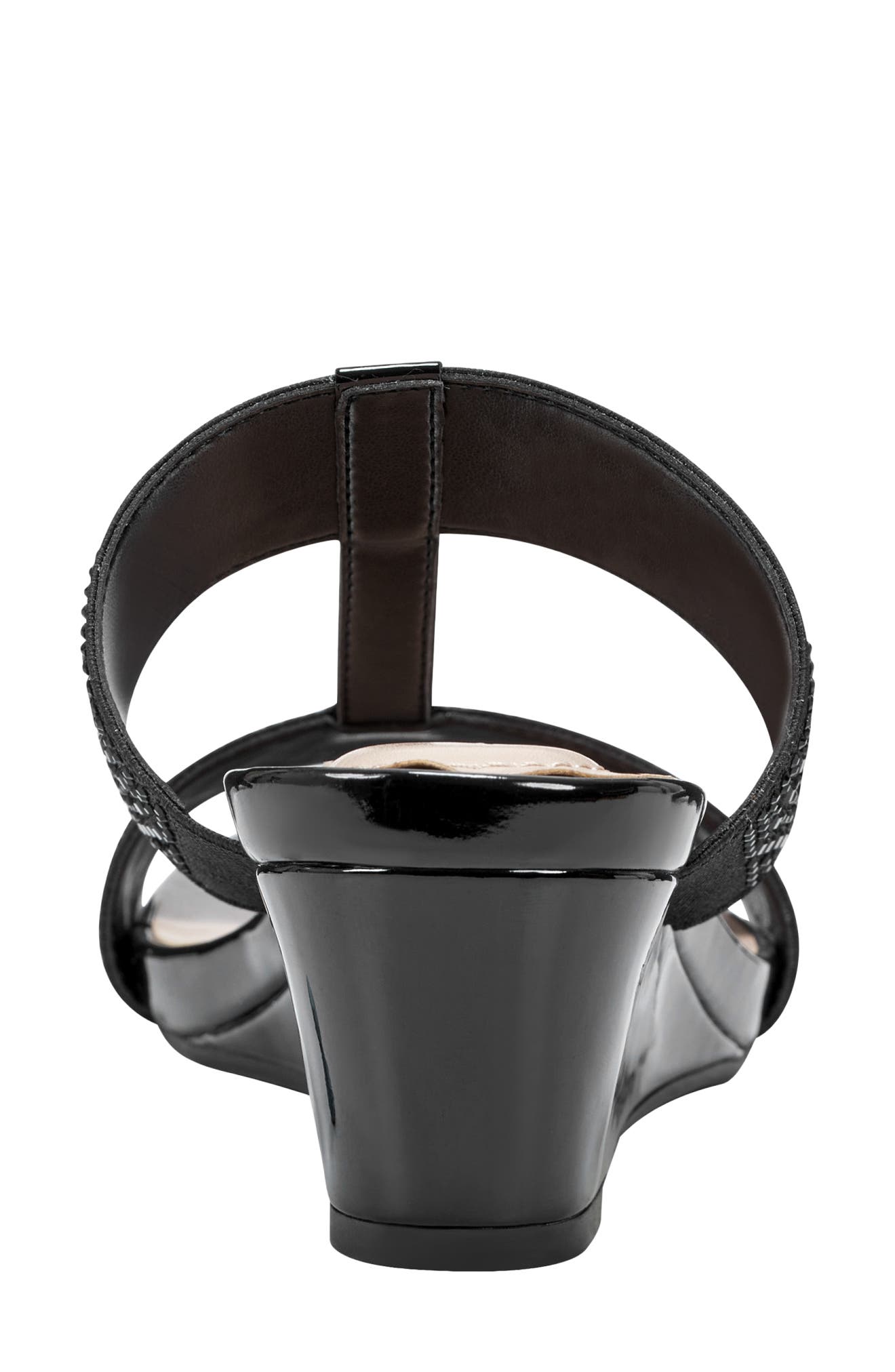 Bandolino Iluvit Wedge Sandal, Alternate, color, Black