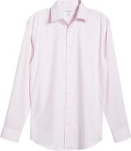 Nordstrom Trim Fit Herringbone Dress Shirt