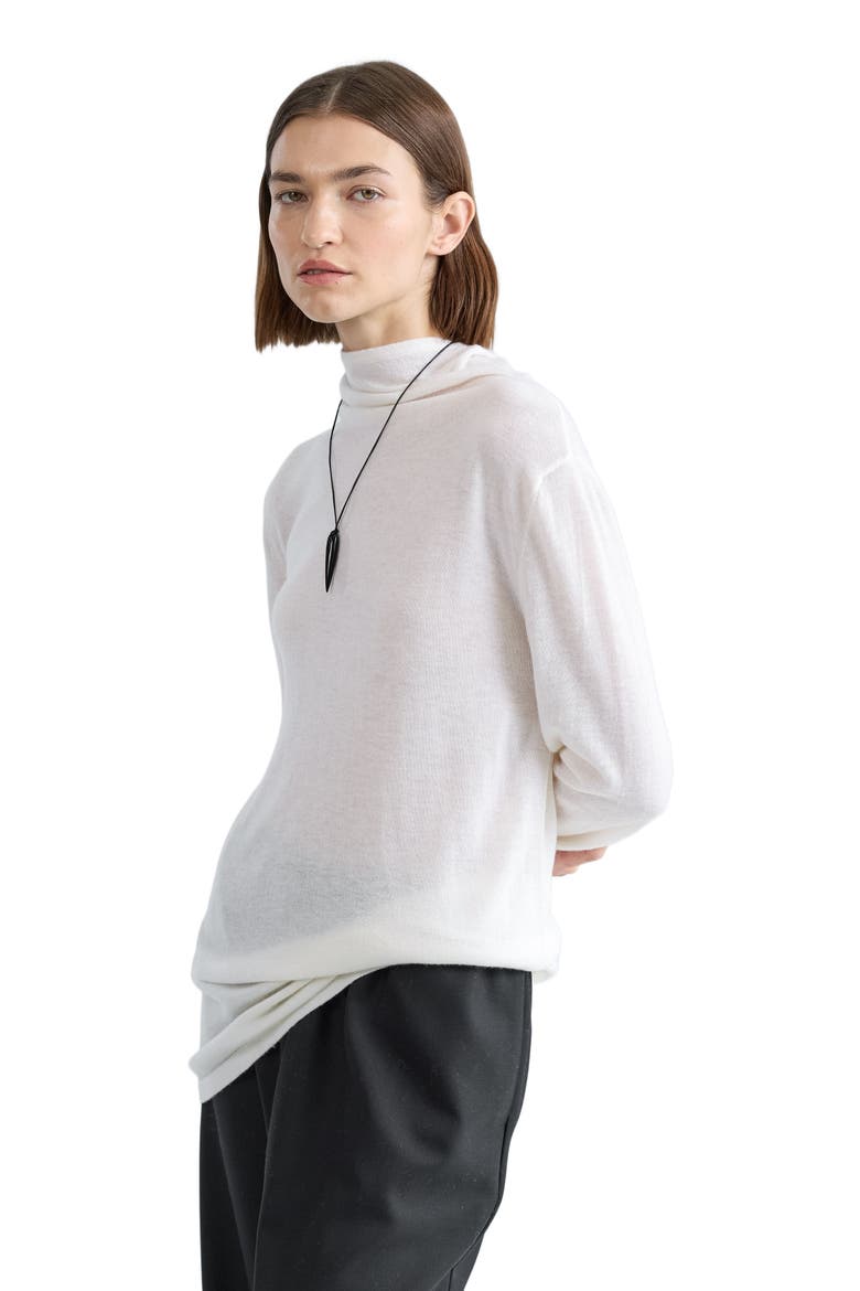 Funnel Wool/Cash Turtleneck, Alternate, color, Ivory