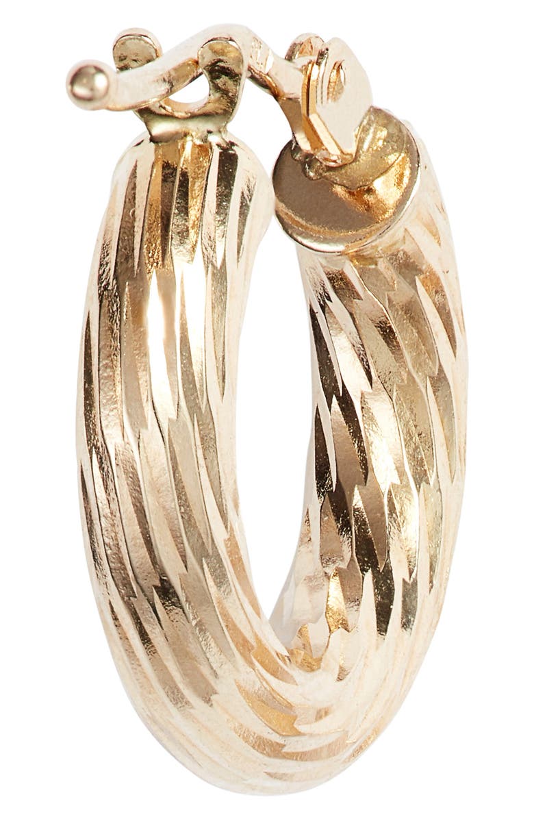 Bony Levy 14K Gold Small Twisted Rope Hoop Earrings, Alternate, color,
