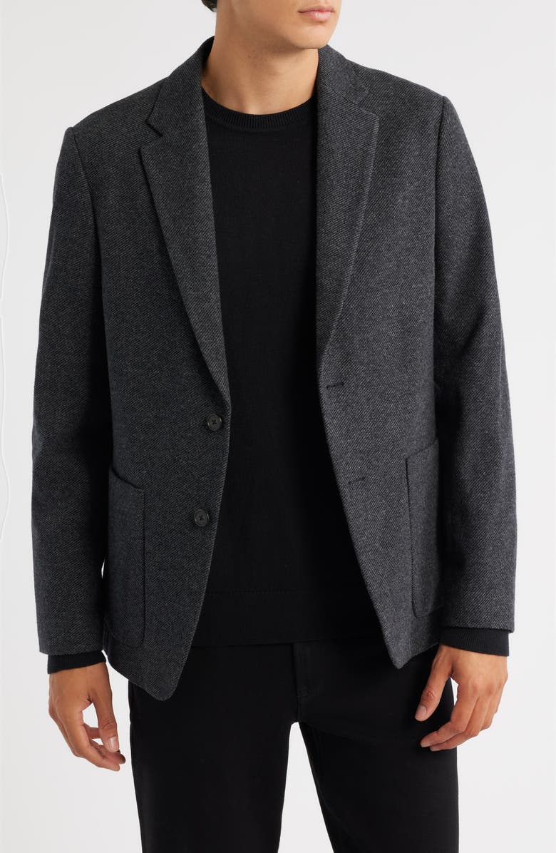 Theory Clinton Textured Knit Twill Sport Coat, Alternate, color, Baltic Multi