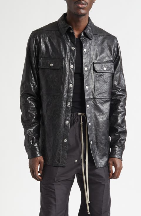 Pelle Leather Shirt Jacket