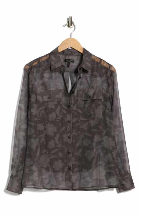 rag & bone Sonica Printed Silk Shirt