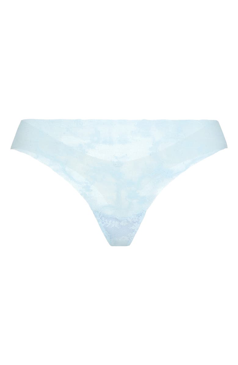 SAVAGE X FENTY No-Show Lace Thong, Alternate, color, Whipped Cream Blue
