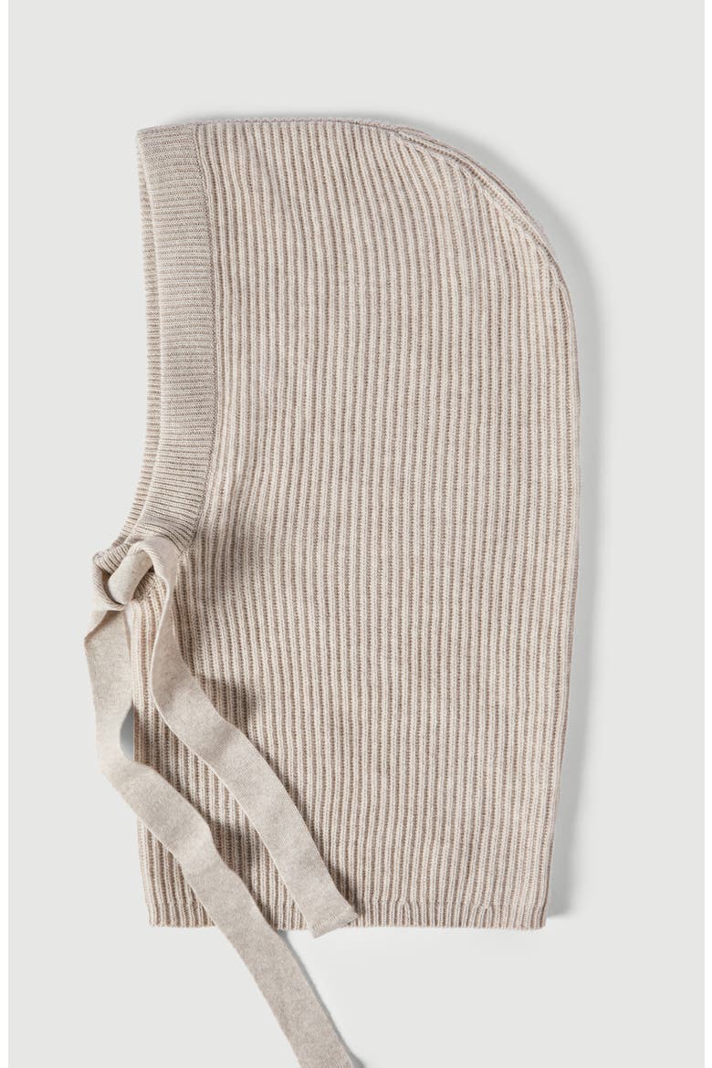 Cashmere English rib knit balaclava, Main, color, Panama