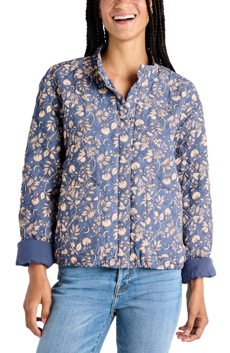 Splendid Eleanor Floral Quilted Jacket, Main, color,