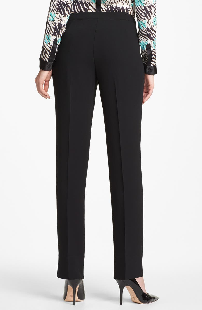 Lafayette 148 New York New York Bleecker - Finesse Crepe Pants, Alternate, color, Black