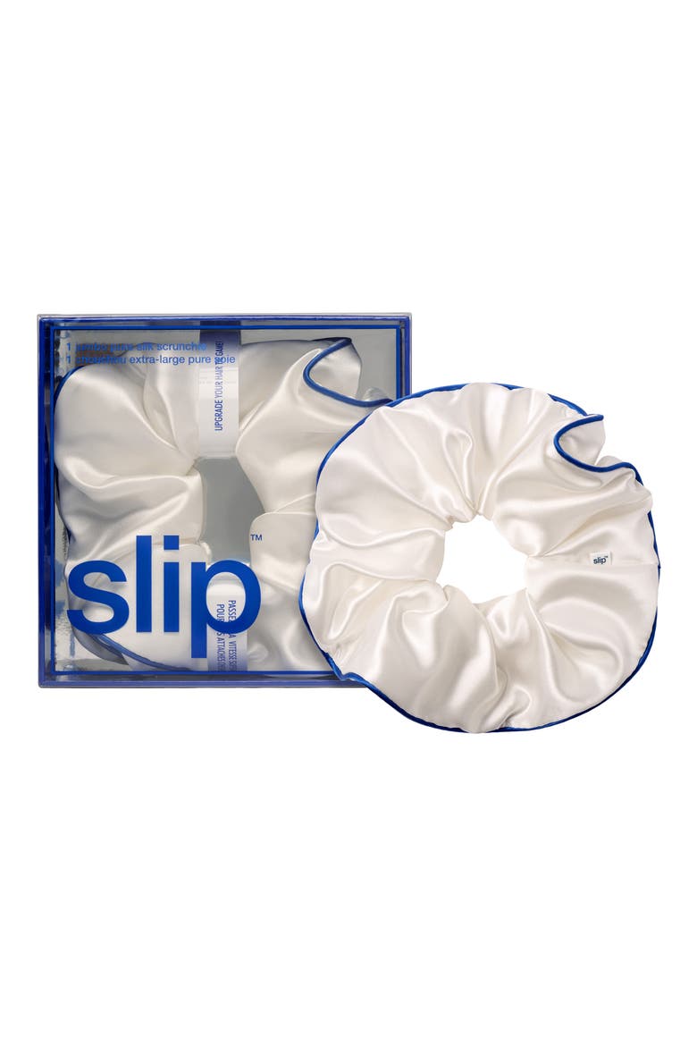 Pure Silk Jumbo Scrunchie - Courtside (Limited Edition), Main, color, MULTI