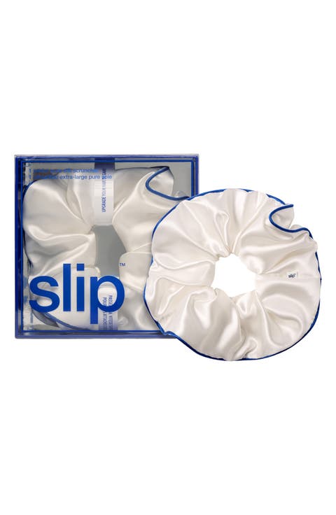 Pure Silk Jumbo Scrunchie - Courtside (Limited Edition)